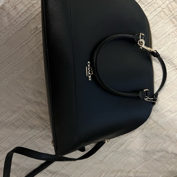 Coach Black Purse Dome Shaped - Picture 2 of 6